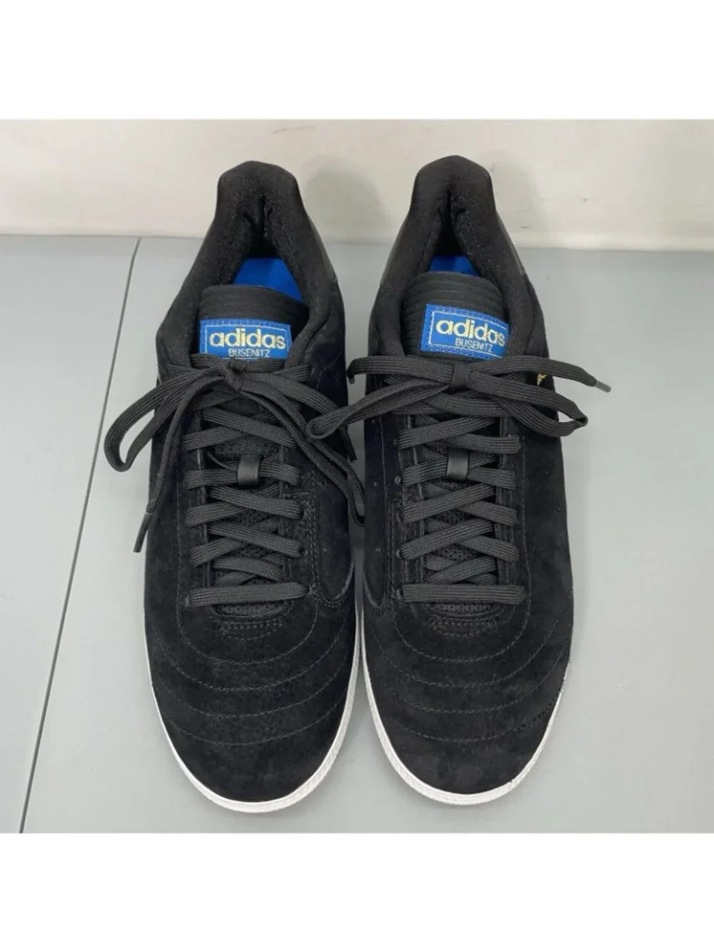 Adidas Busenitz RX Sneakers Skateboard Pigskin Suede Leather Core Black Mens 9